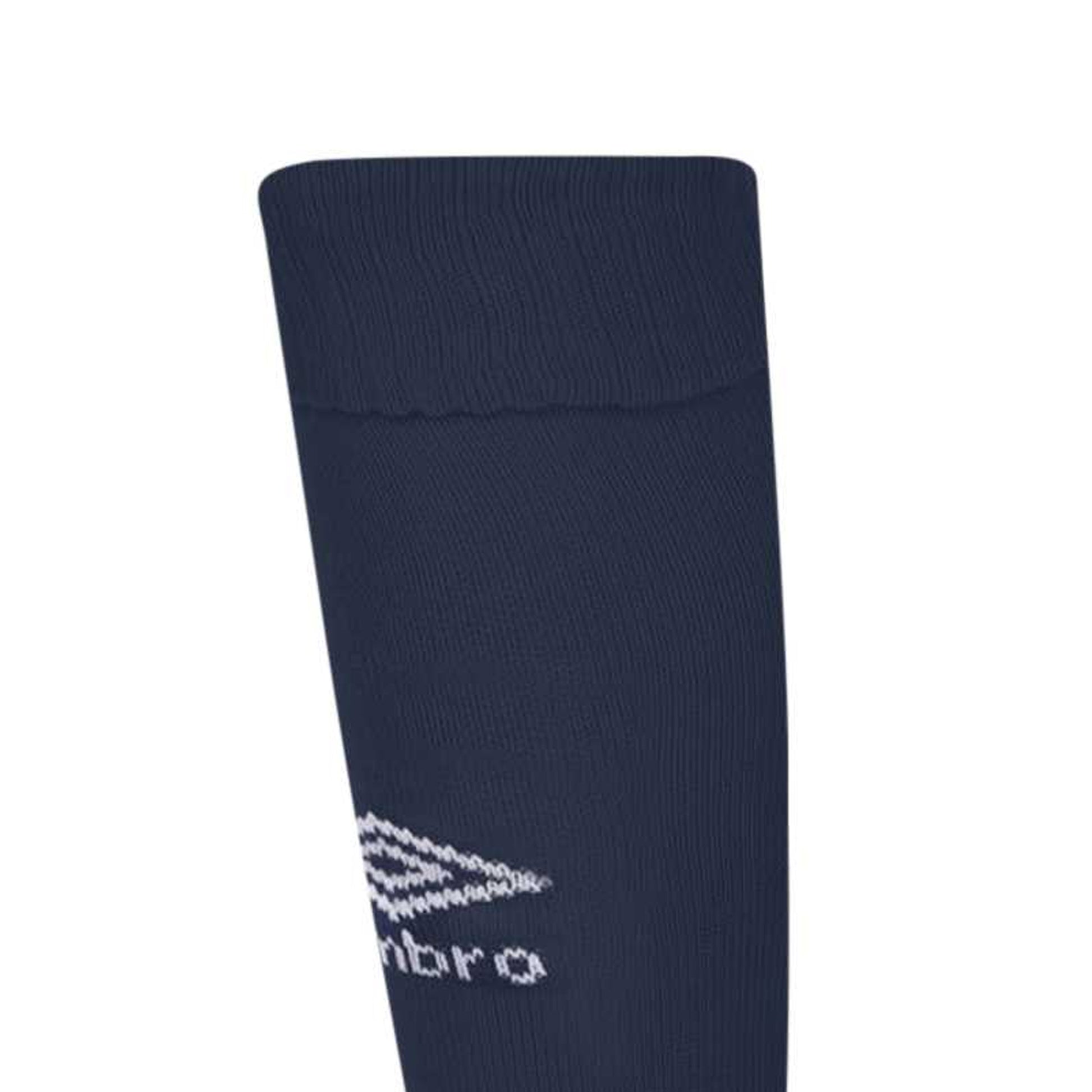 Navy-White - Side - Umbro Childrens-Kids Classico Socks