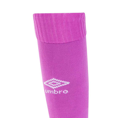 Purple Cactus-White - Side - Umbro Childrens-Kids Classico Socks