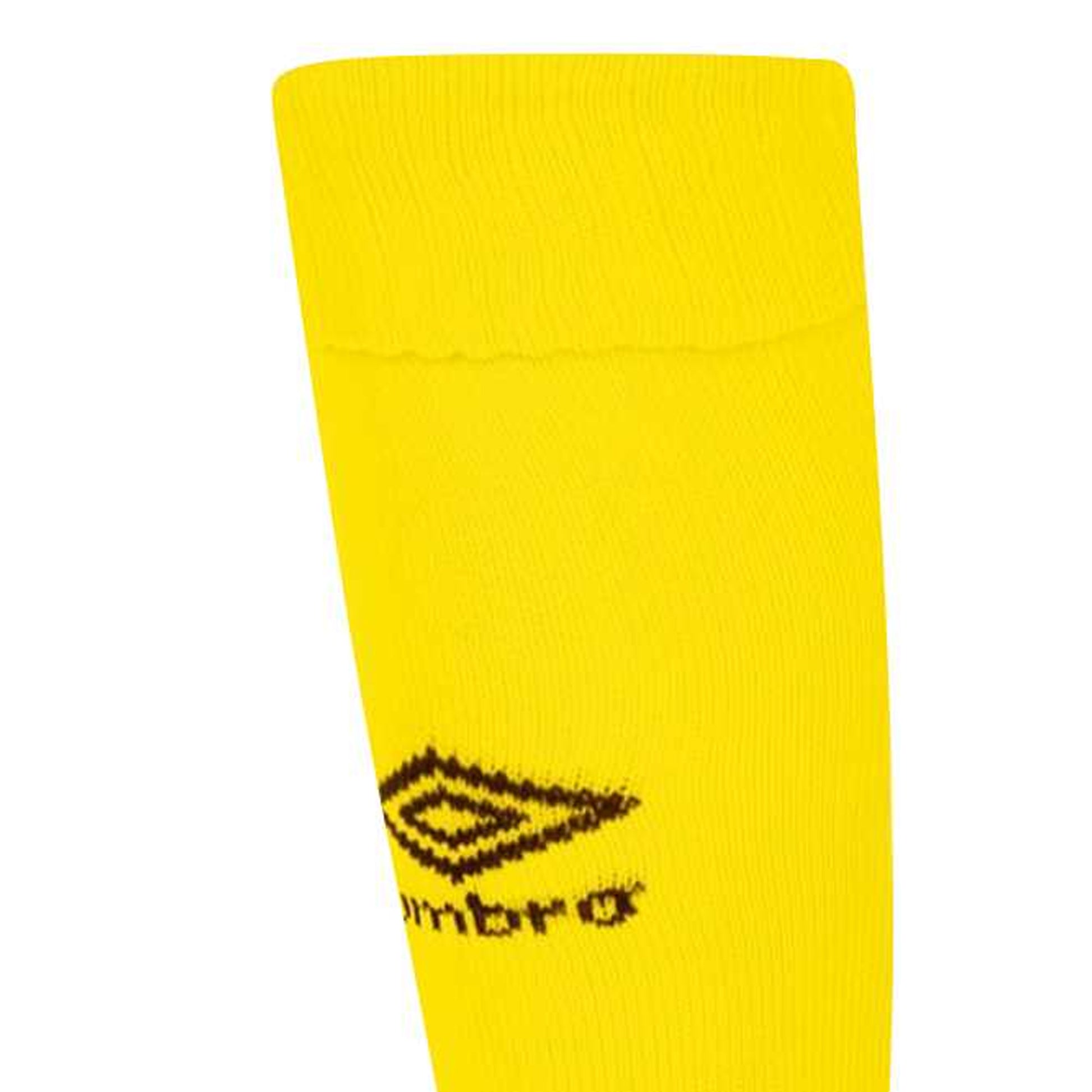 Blazing Yellow-Carbon - Side - Umbro Childrens-Kids Classico Socks