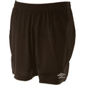 Black - Front - Umbro Childrens-Kids Club II Shorts