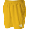 Yellow - Front - Umbro Childrens-Kids Club II Shorts