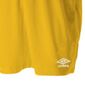 Yellow - Side - Umbro Childrens-Kids Club II Shorts