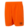 Shocking Orange - Front - Umbro Childrens-Kids Club II Shorts