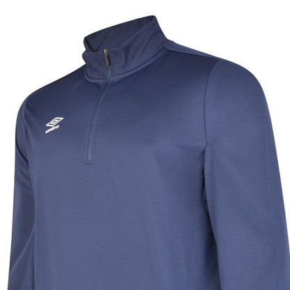 Dark Navy - Side - Umbro Childrens-Kids Club Essential Half Zip Sweatshirt