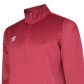 New Claret - Side - Umbro Childrens-Kids Club Essential Half Zip Sweatshirt