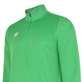 Emerald - Side - Umbro Childrens-Kids Club Essential Half Zip Sweatshirt