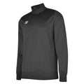 Black - Front - Umbro Childrens-Kids Club Essential Half Zip Sweatshirt