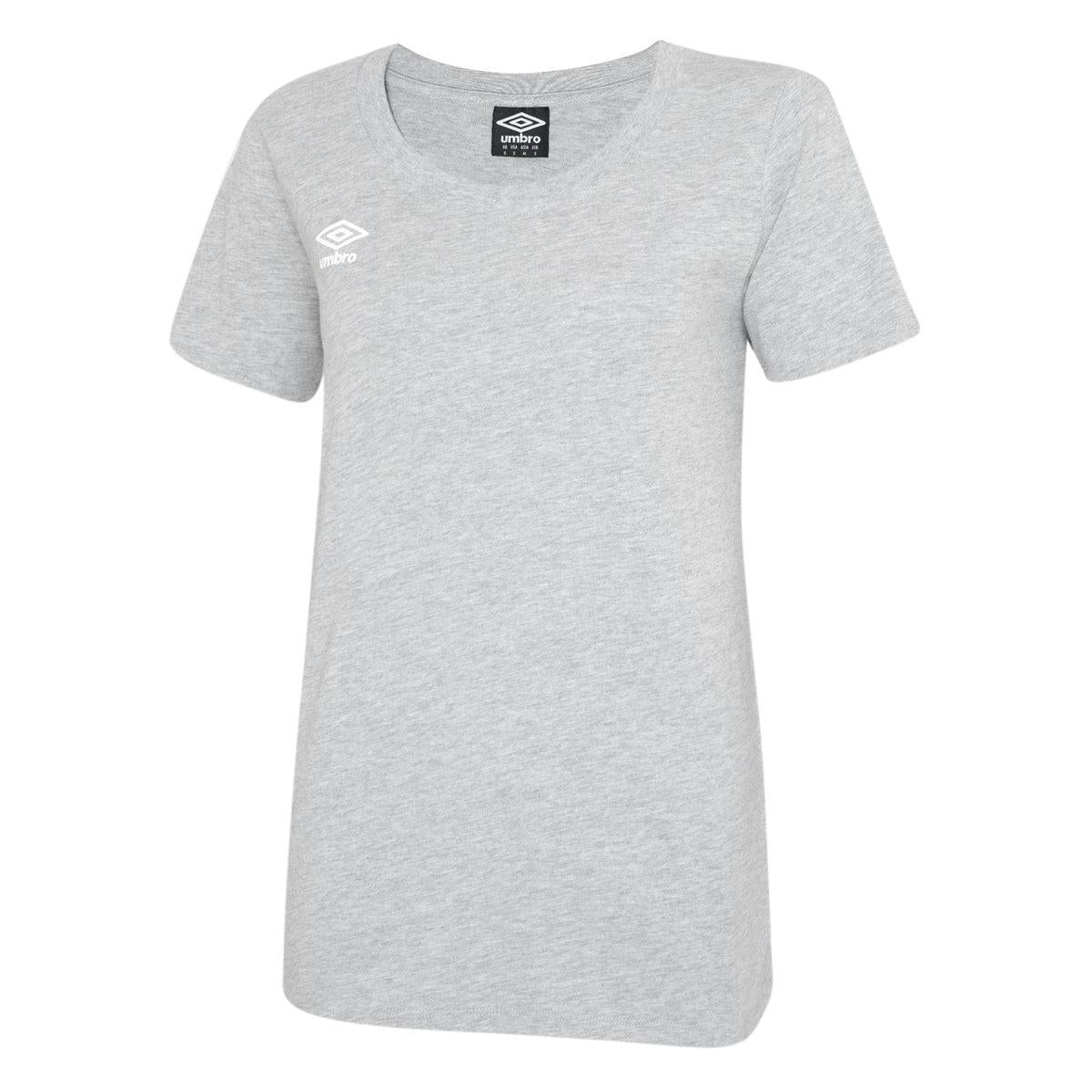 Light Grey Marl - Front - Umbro Womens-Ladies Club Leisure T-Shirt