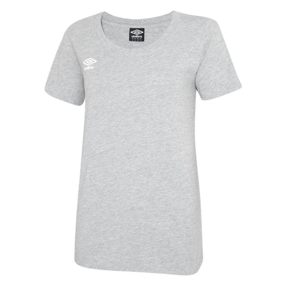 Light Grey Marl - Front - Umbro Womens-Ladies Club Leisure T-Shirt