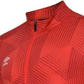 Vermillion - Back - Umbro Mens Maxium Quarter Zip Training Top