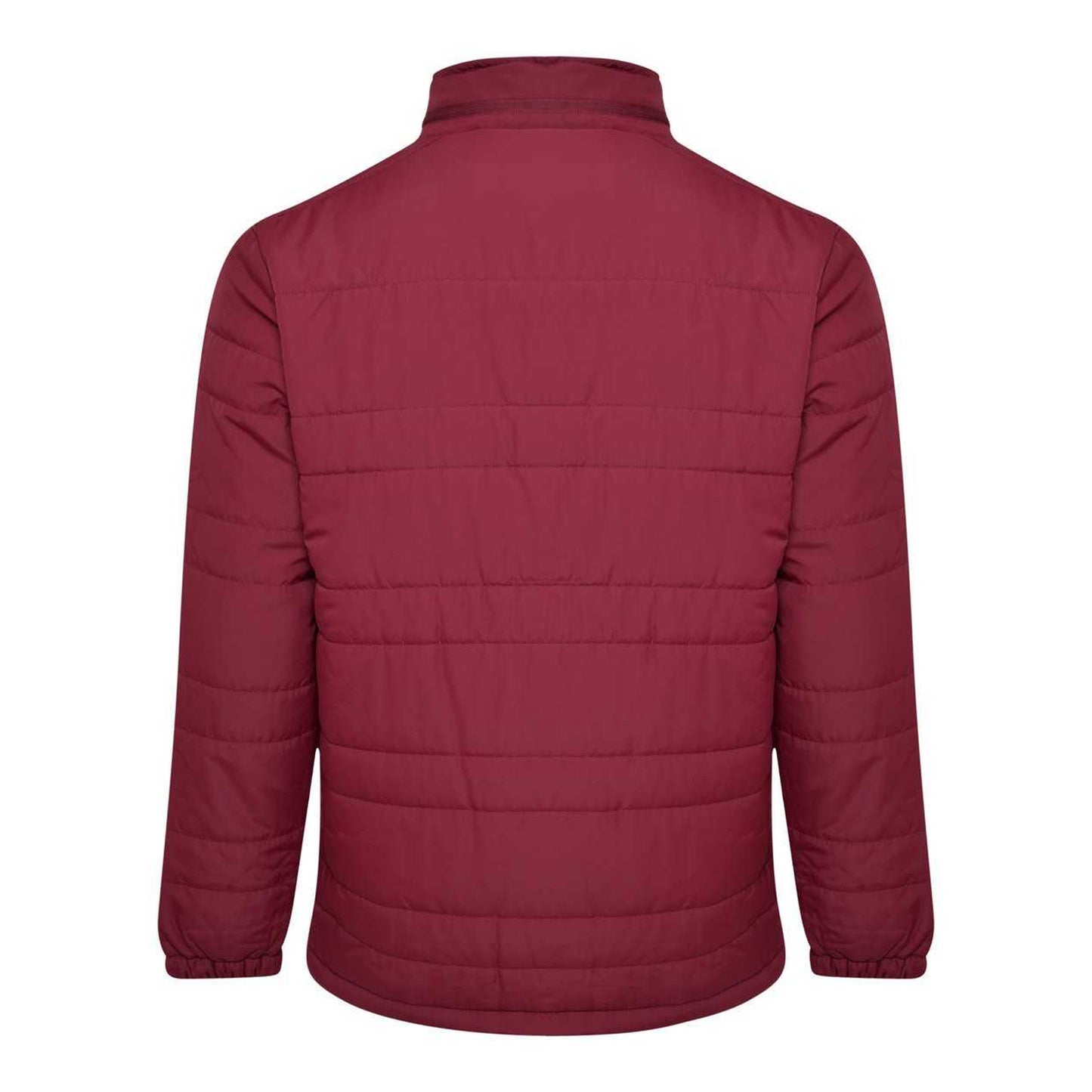 Claret - Back - Umbro Mens Club Essential Bench Jacket