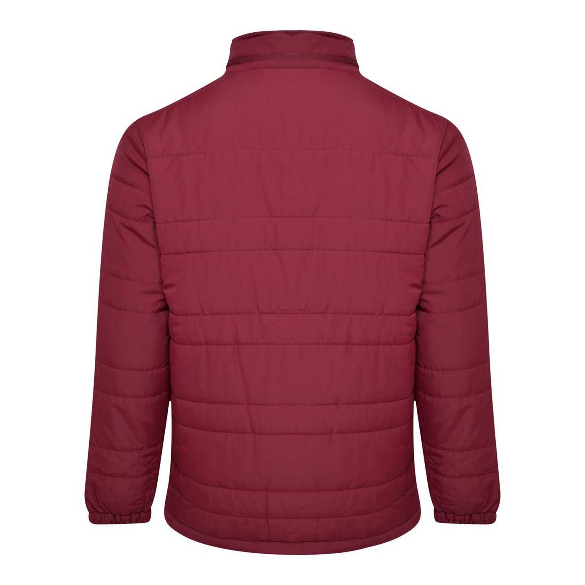 Claret - Back - Umbro Mens Club Essential Bench Jacket