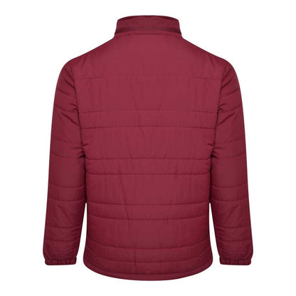 Claret - Back - Umbro Mens Club Essential Bench Jacket