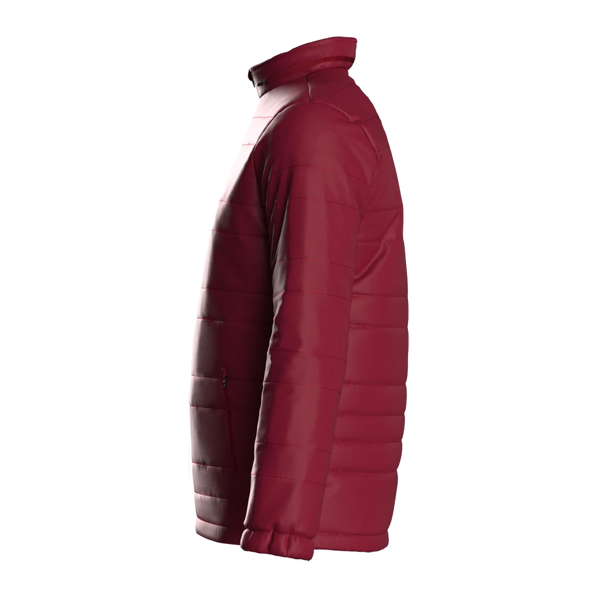 Claret - Side - Umbro Mens Club Essential Bench Jacket