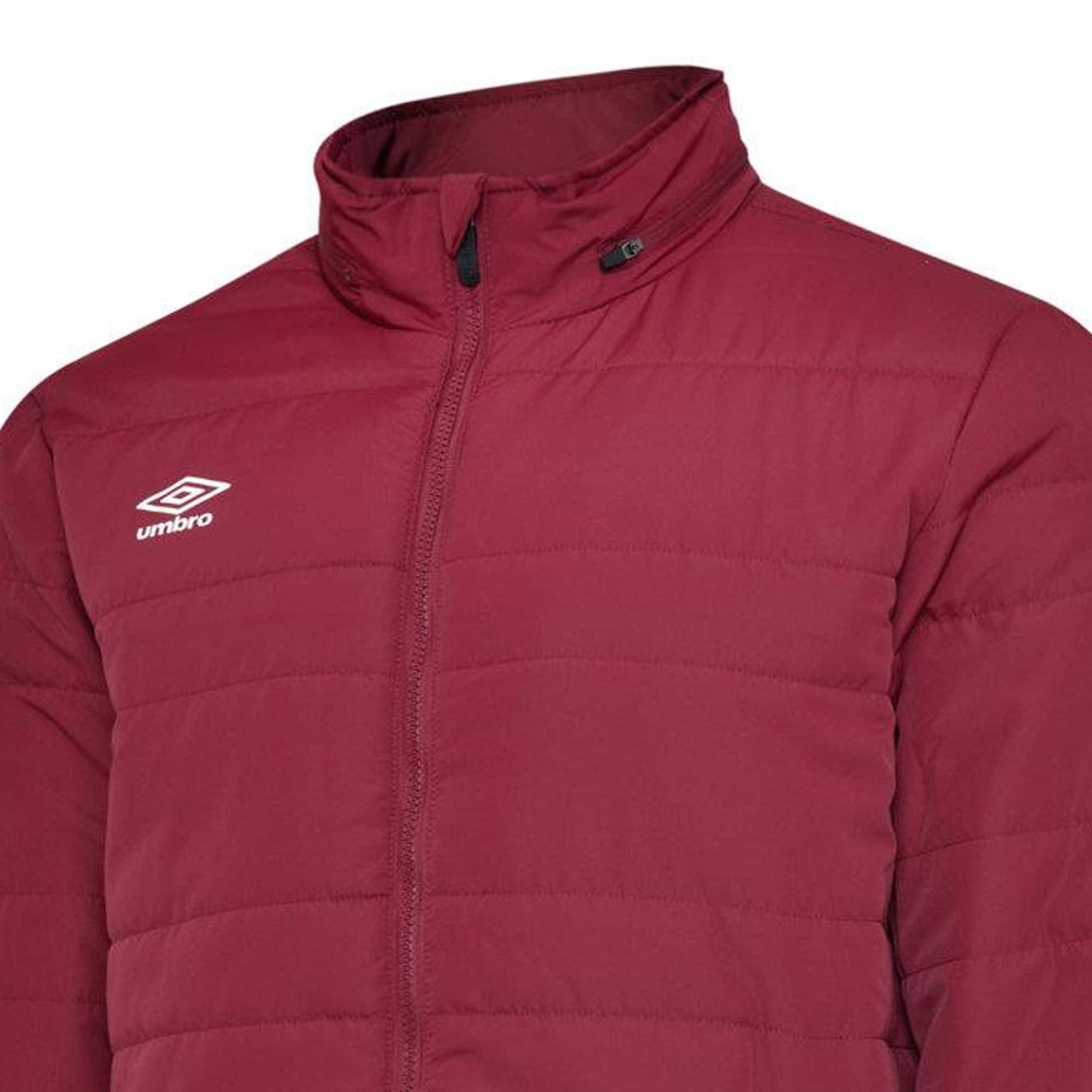 Claret - Lifestyle - Umbro Mens Club Essential Bench Jacket