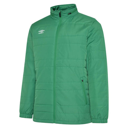 Emerald - Front - Umbro Mens Club Essential Bench Jacket