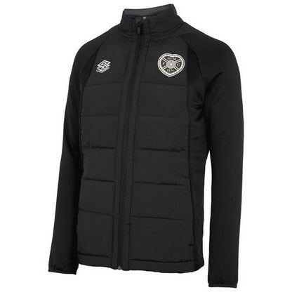 Black-Carbon - Front - Heart Of Midlothian FC Unisex Adult 22-23 Umbro Thermal Jacket