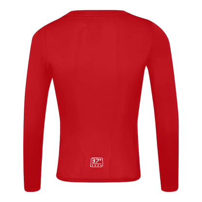 Vermillion - Back - Umbro Childrens-Kids Core Long-Sleeved Base Layer Top