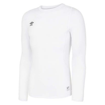 White - Front - Umbro Childrens-Kids Core Long-Sleeved Base Layer Top