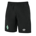 Black - Front - Umbro Childrens-Kids 22-23 SV Werder Bremen Third Shorts