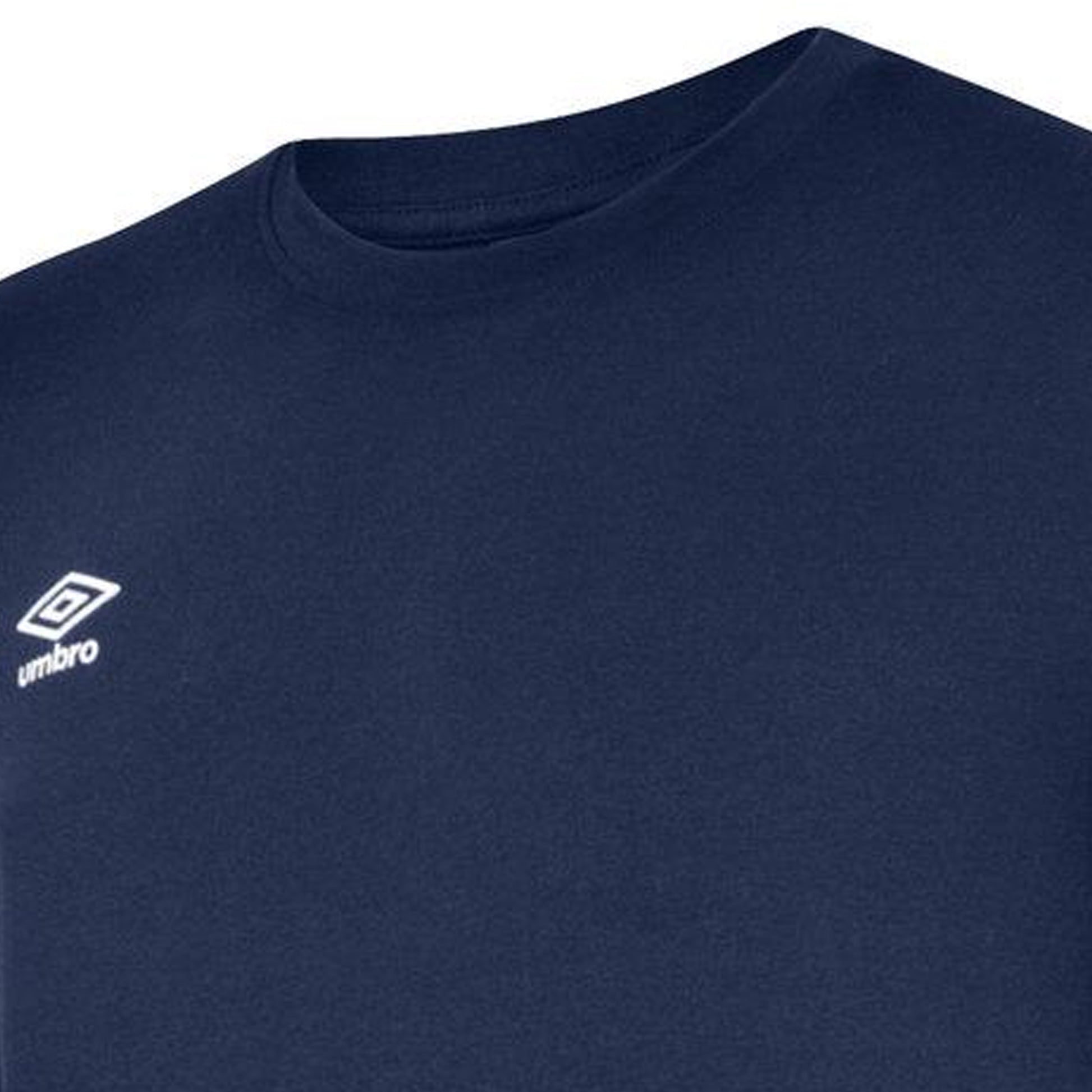 Navy-White - Lifestyle - Umbro Childrens-Kids Club Leisure T-Shirt