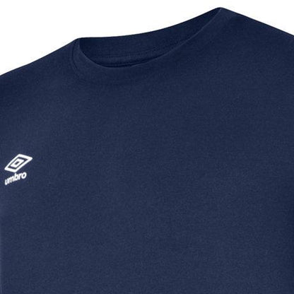 Navy-White - Lifestyle - Umbro Childrens-Kids Club Leisure T-Shirt