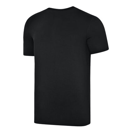 Black-White - Side - Umbro Childrens-Kids Club Leisure T-Shirt
