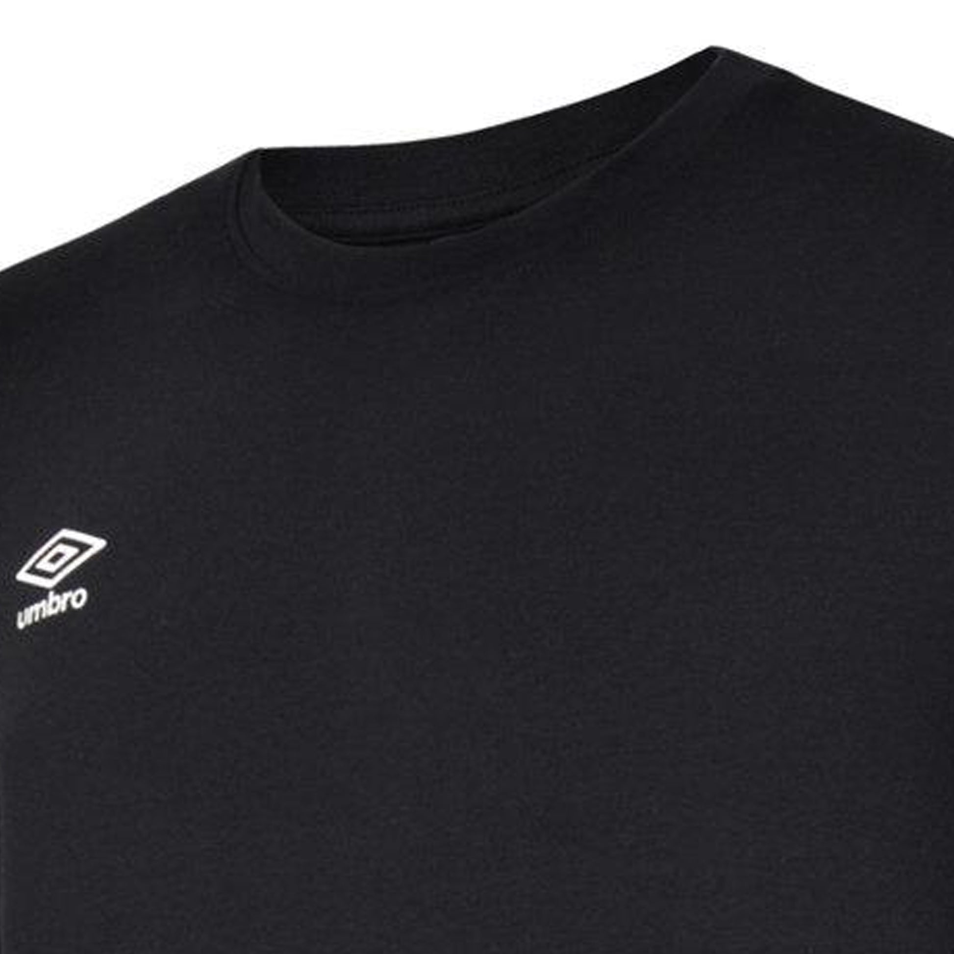 Black-White - Lifestyle - Umbro Childrens-Kids Club Leisure T-Shirt