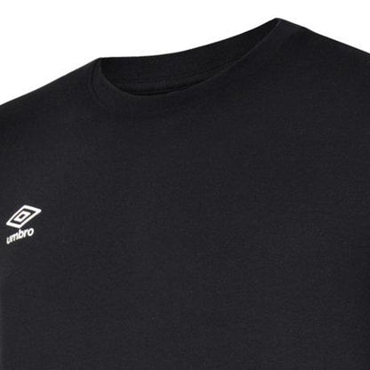 Black-White - Lifestyle - Umbro Childrens-Kids Club Leisure T-Shirt