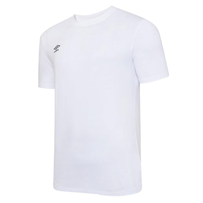 White-Black - Front - Umbro Childrens-Kids Club Leisure T-Shirt