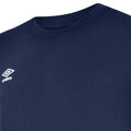 Navy-White - Side - Umbro Childrens-Kids Club Leisure T-Shirt