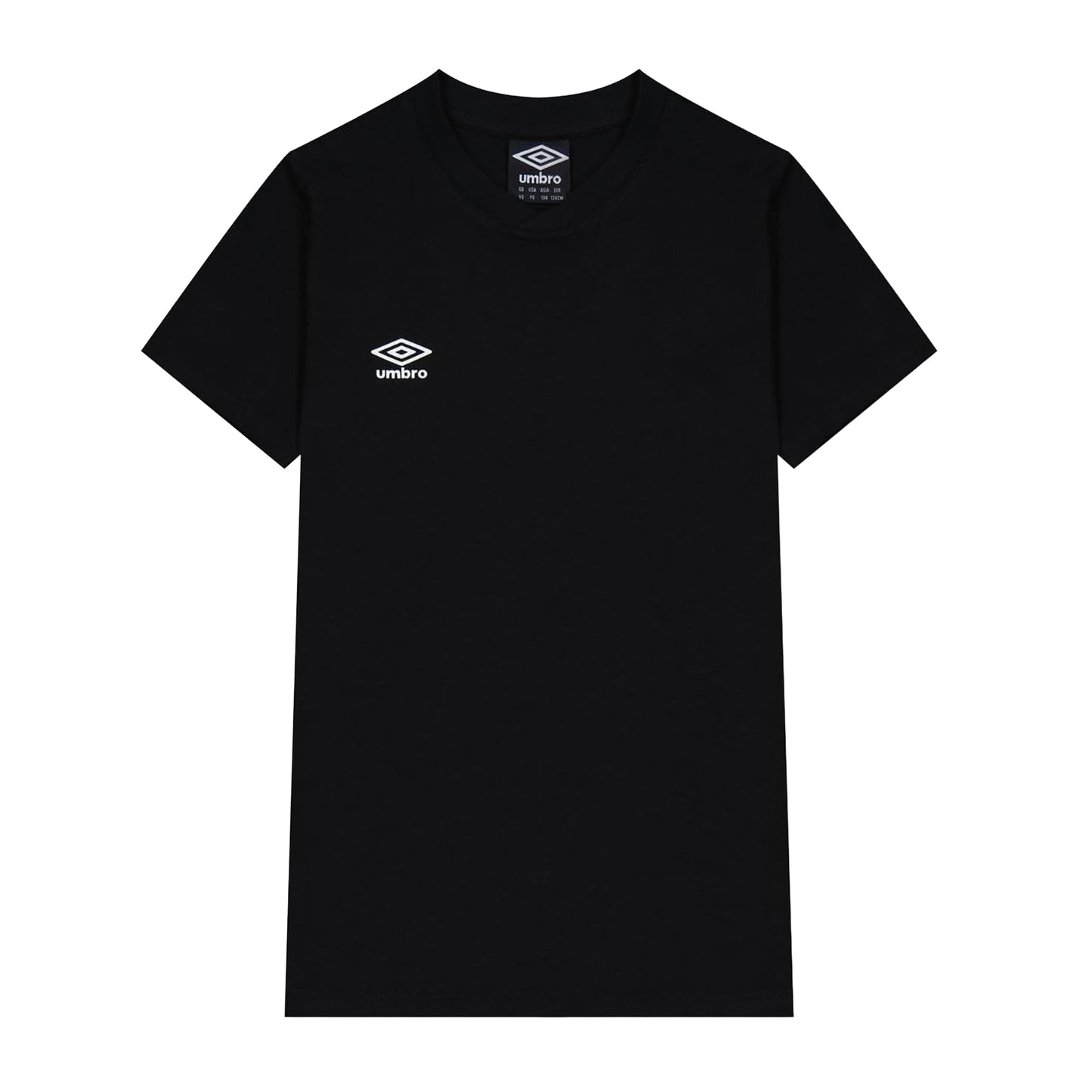 Black-White - Front - Umbro Childrens-Kids Club Leisure T-Shirt
