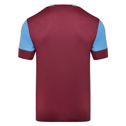 New Claret-Sky Blue - Back - Umbro Mens Vier Jersey