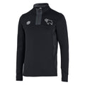 Black-Carbon - Front - Umbro Childrens-Kids 22-23 Derby County FC Quarter Zip Track Top