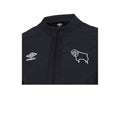 Black-Carbon - Side - Umbro Unisex Adult 22-23 Presentation Derby County FC Jacket