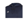 Dark Navy - Side - Umbro Childrens-Kids Club Essential Polyester Drawstring Hoodie