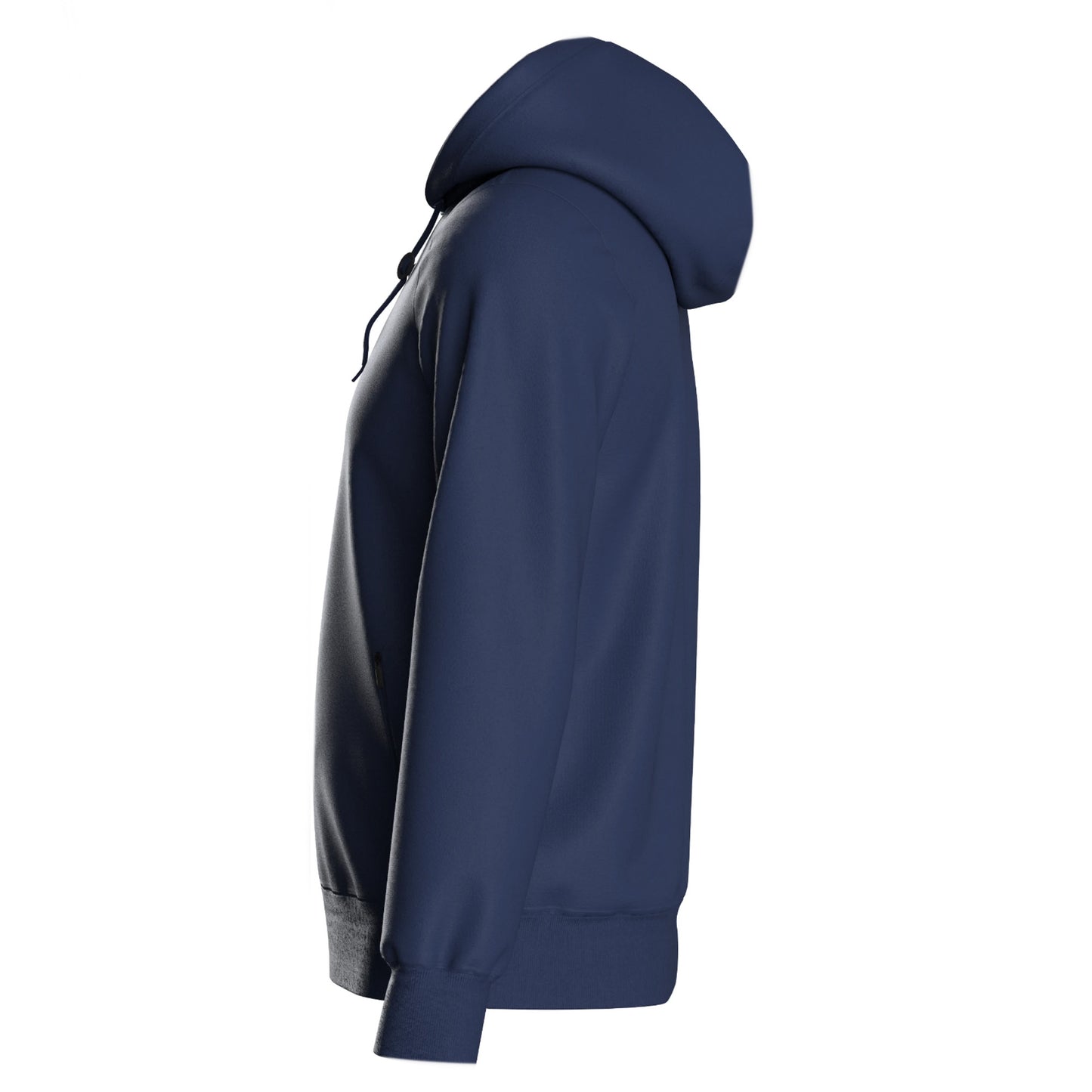 Dark Navy - Side - Umbro Childrens-Kids Club Essential Polyester Drawstring Hoodie