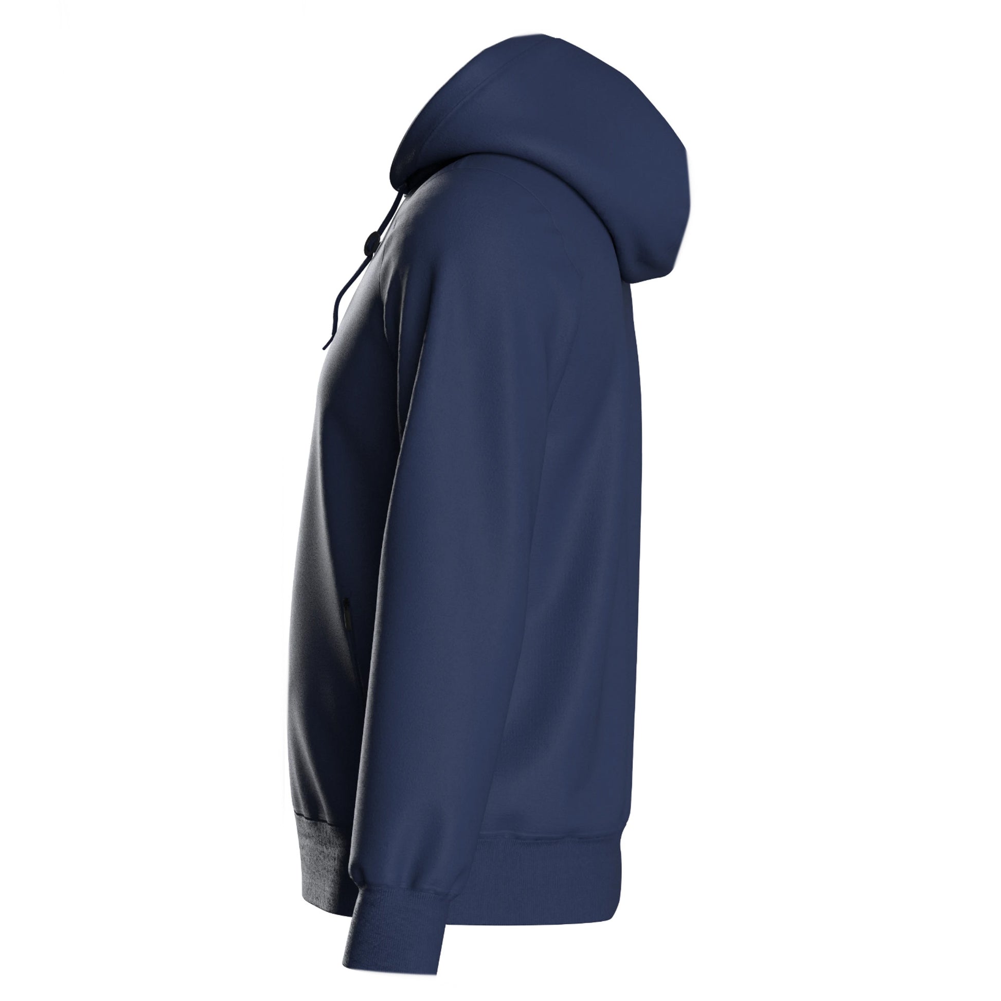Dark Navy - Side - Umbro Childrens-Kids Club Essential Polyester Drawstring Hoodie
