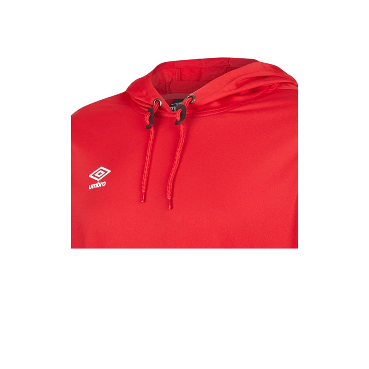 Vermillion - Side - Umbro Childrens-Kids Club Essential Polyester Drawstring Hoodie