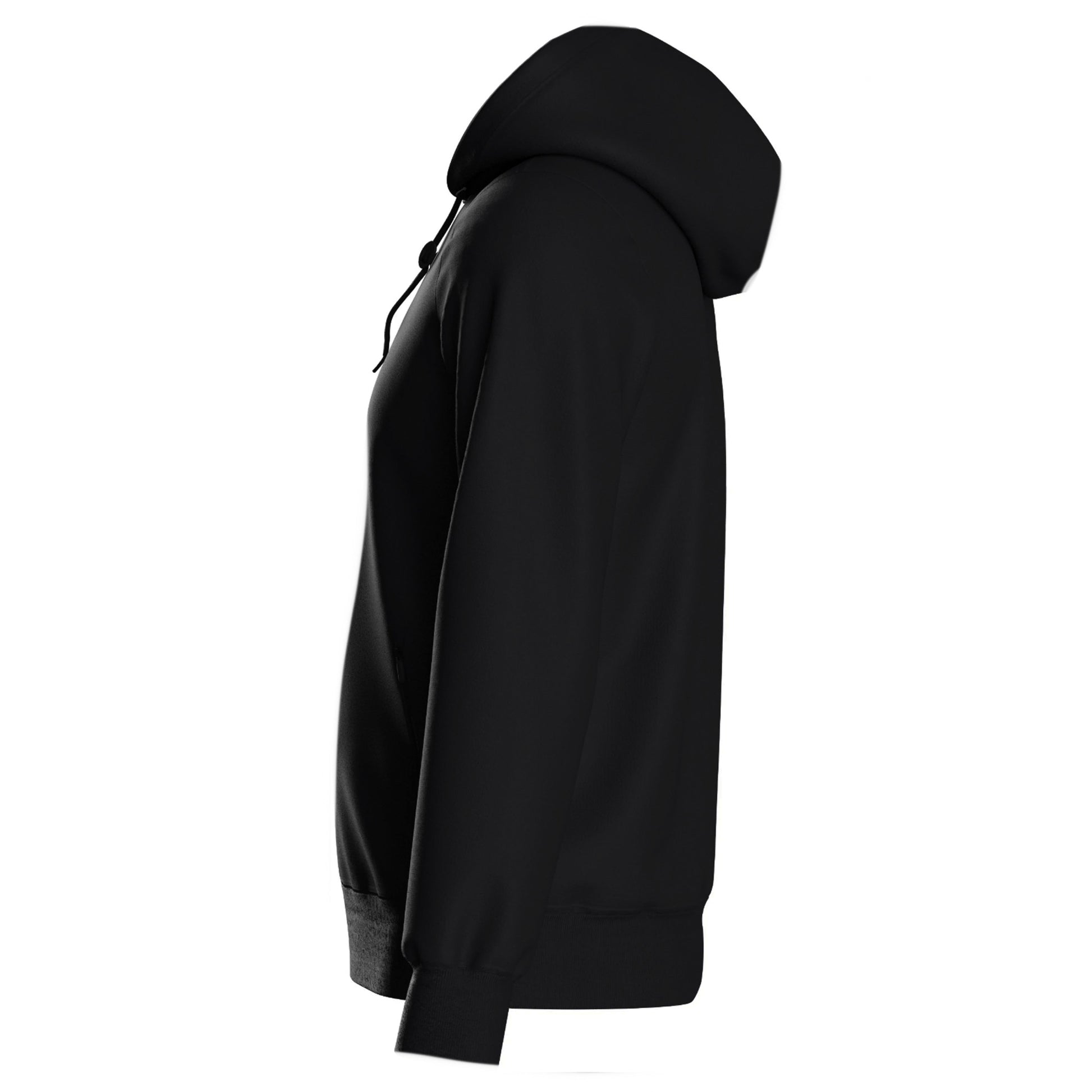 Black - Side - Umbro Childrens-Kids Club Essential Polyester Drawstring Hoodie