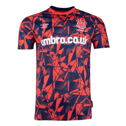 Red-Blue - Front - Umbro Mens 22-23 Linfield FC Away Jersey