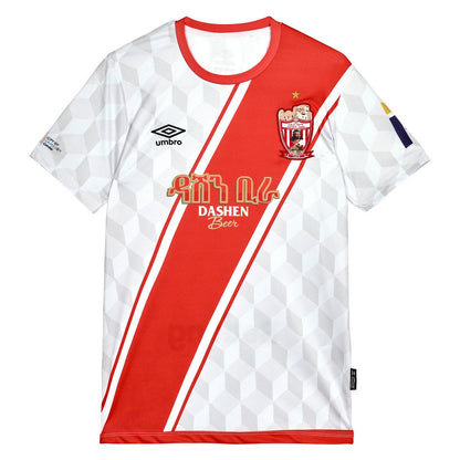 White-Red - Front - Umbro Mens 22-23 Fasil Ketema FC Home Jersey
