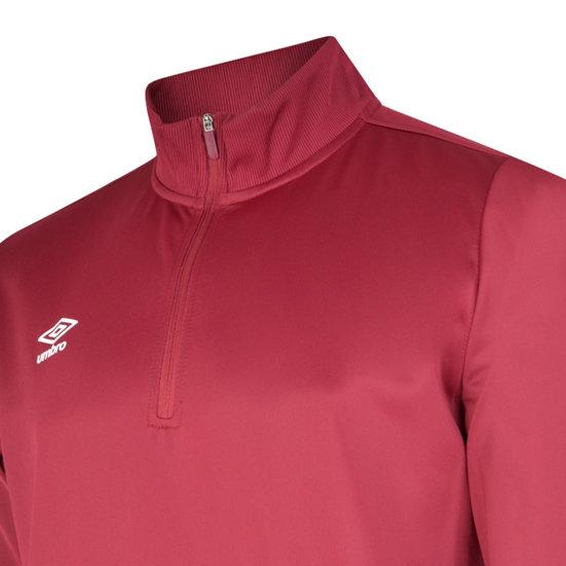 New Claret - Lifestyle - Umbro Mens Club Essential Half Zip Sweatshirt
