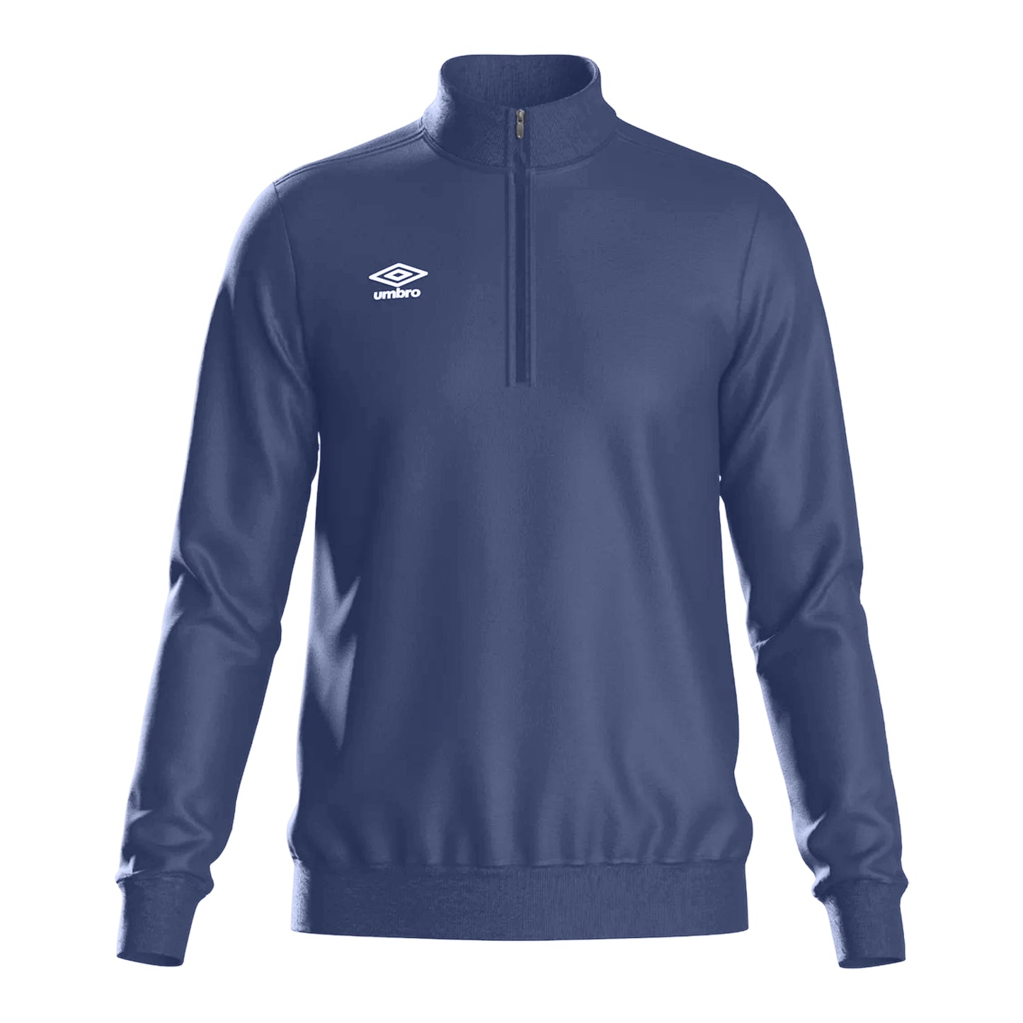 Dark Navy - Front - Umbro Mens Club Essential Half Zip Sweatshirt