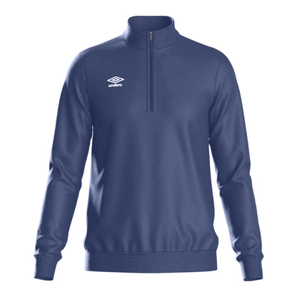 Dark Navy - Front - Umbro Mens Club Essential Half Zip Sweatshirt
