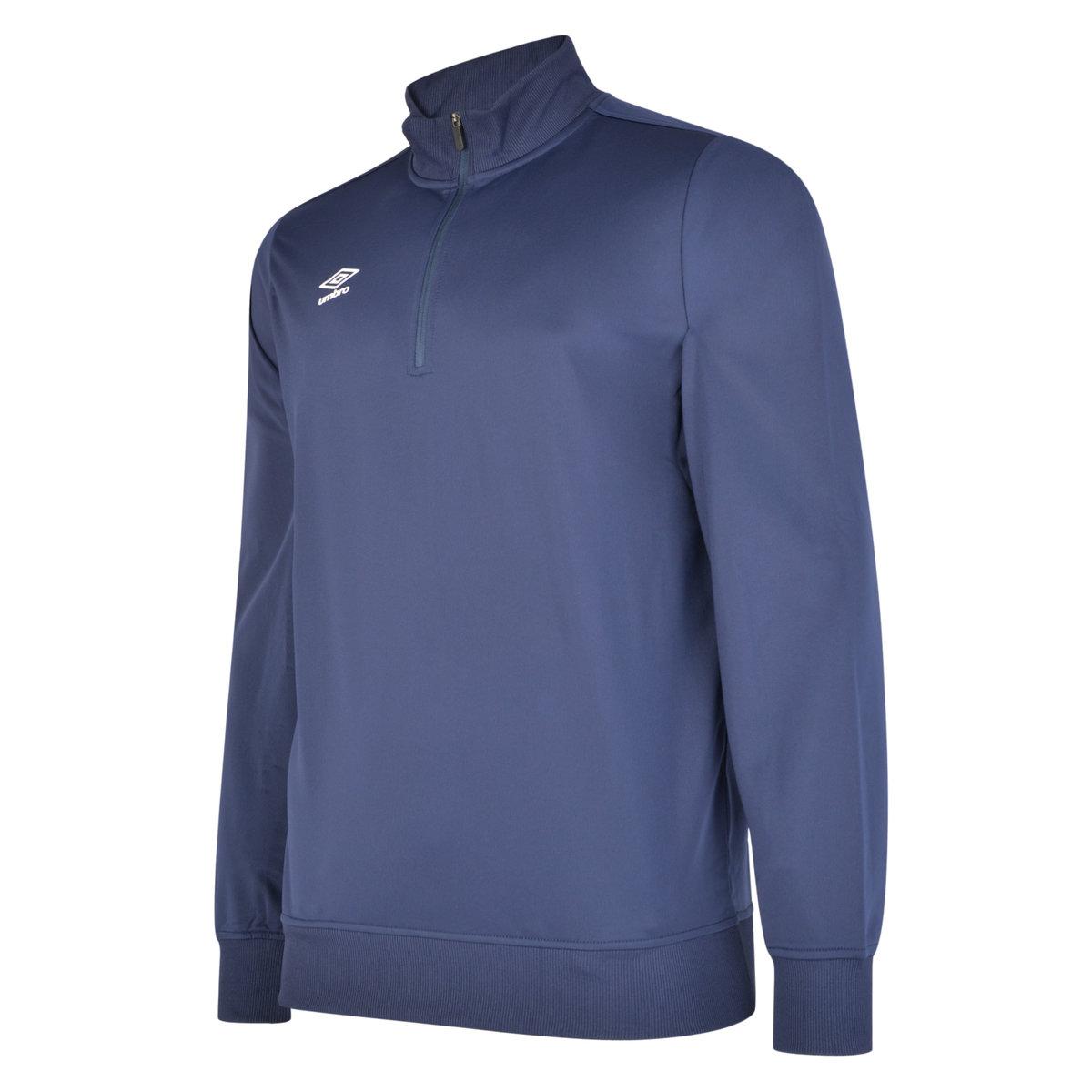 Dark Navy - Back - Umbro Mens Club Essential Half Zip Sweatshirt