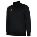 Black - Front - Umbro Mens Club Essential Half Zip Sweatshirt
