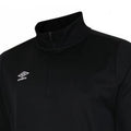 Black - Side - Umbro Mens Club Essential Half Zip Sweatshirt