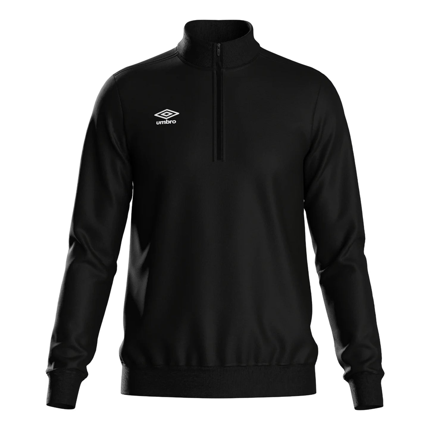 Black - Front - Umbro Mens Club Essential Half Zip Sweatshirt
