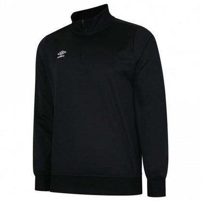 Black - Back - Umbro Mens Club Essential Half Zip Sweatshirt